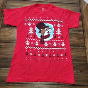 Buc-ee's Christmas Shirt Graphic Red Sm